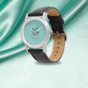 Montre vintage Papillon bleu