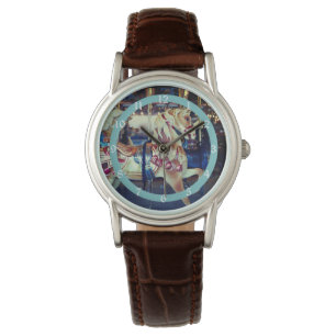 Montre Vintage Pastel Merry Go Round Carousel Photo