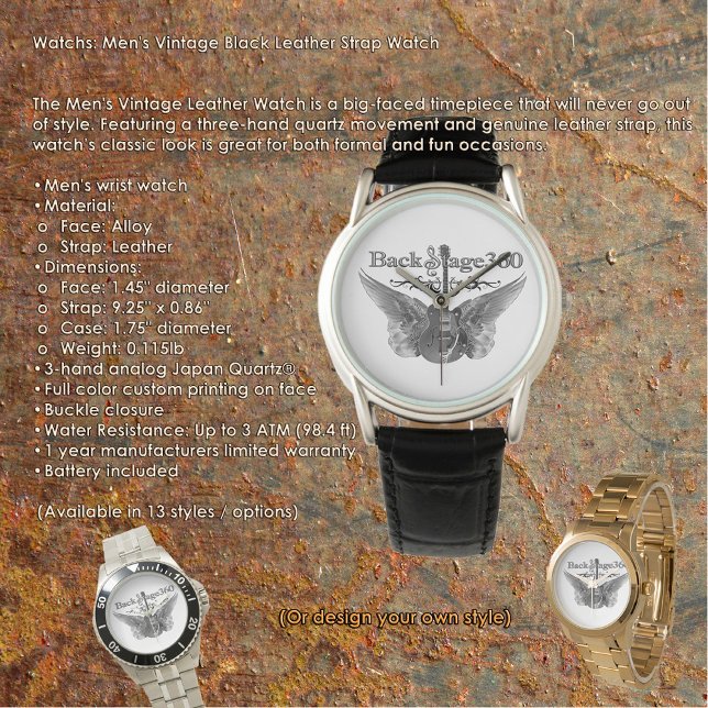 Montre Vintage pour hommes (Créateur téléchargé)