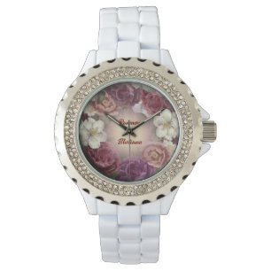 Montre Vintage Rose Watch (personnalisable)