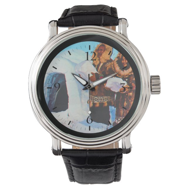 Montre Vintage USA Alaska igloo builders (devant)