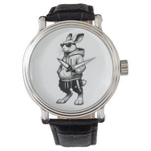 Montre Visage De Lapin Avec Lunettes De Soleil Joyeux Jou
