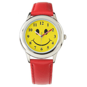 Montre Visage Jaune Jaune Classique des années 70