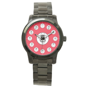 Montre Visages et expressions amusants Emoji en Veille Bl