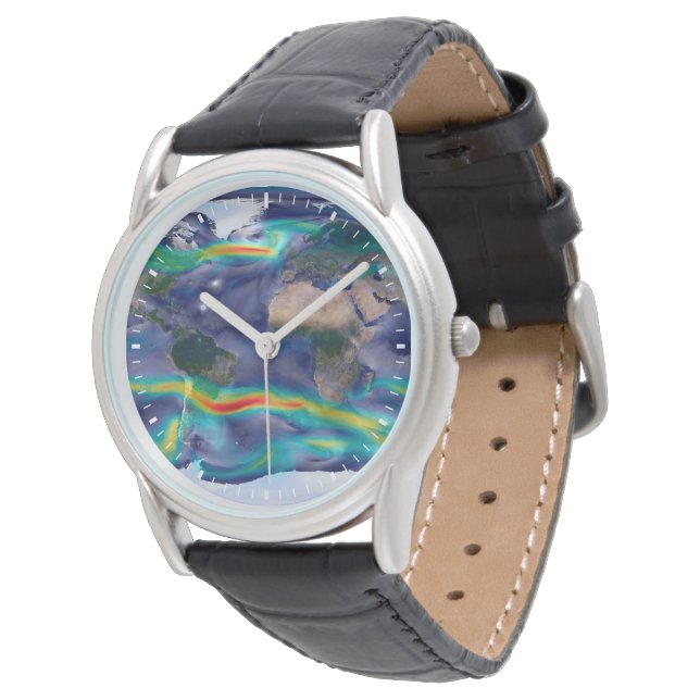 Montre Visualisation Des Vents Mondiaux. (Incliné)