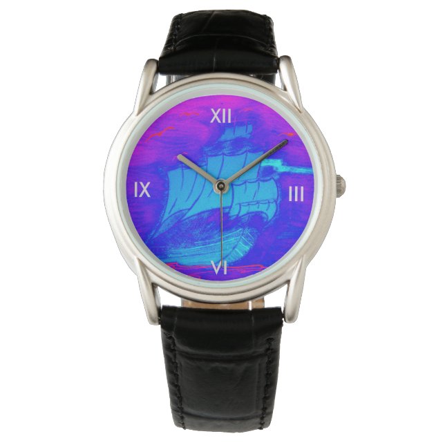Montre voilier fluorescent (devant)
