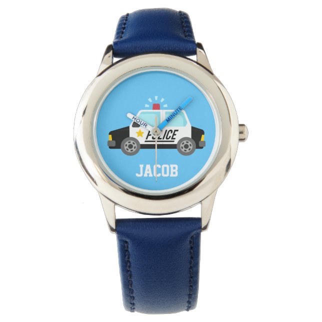 Montre Voiture de police classique avec sirène pour enfan (devant)