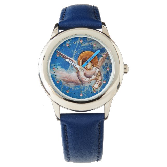 MONTRE VOL D'ANGE DE NOËL DANS LE CIEL BLEU (devant)