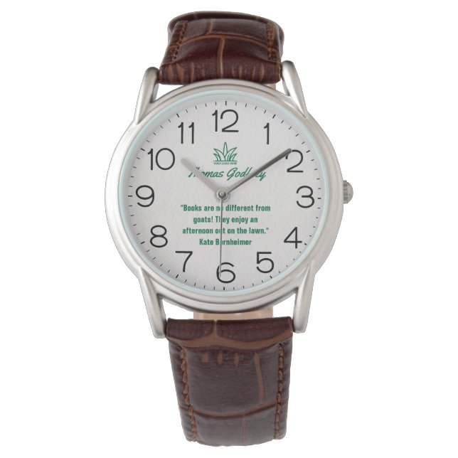 Montre Votre entreprise de logo | Qoutes de service d'ent (devant)