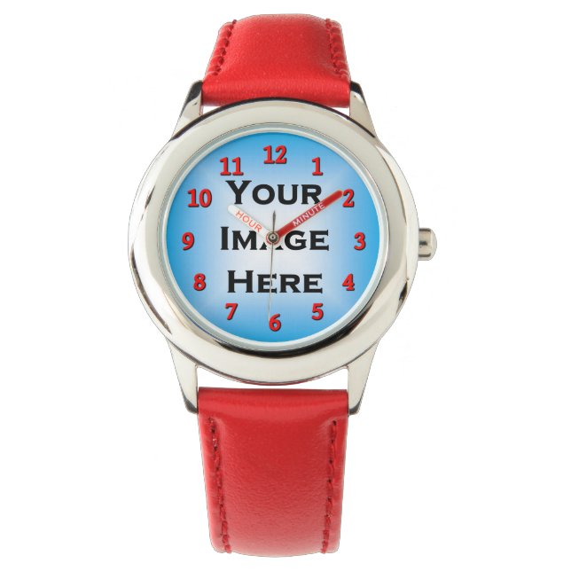 Montre Votre Modèle de numéros rouges d'image (devant)