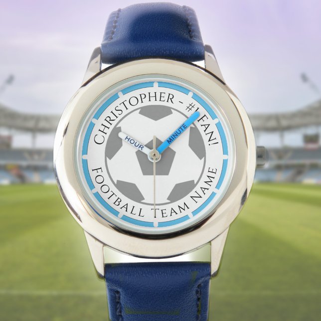 Montre Votre nom plus Football Team Nom Veille (Créateur téléchargé)