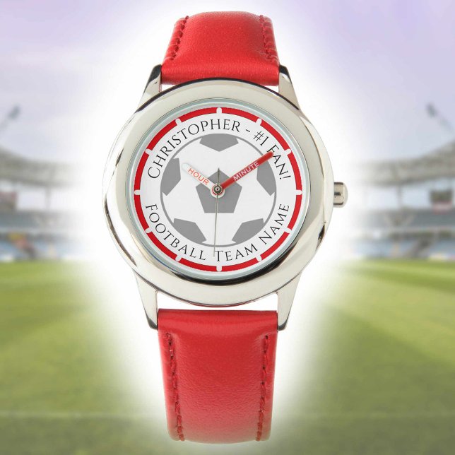 Montre Votre nom plus Football Team Nom Veille (Créateur téléchargé)