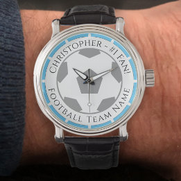 Montre Votre nom plus Football Team Nom Veille