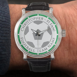 Montre Votre nom plus Football Team Nom Veille