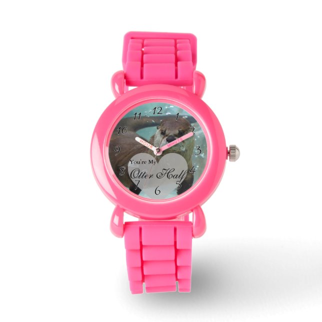 Montre Votre Otter à mi-Brown River Otter nage (Recto)