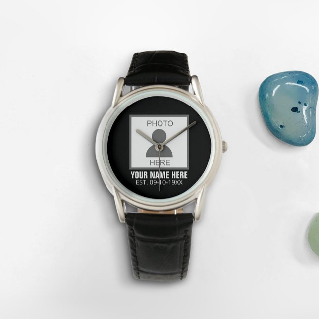 Montre Votre photo ici Nom et âge (Créateur téléchargé)