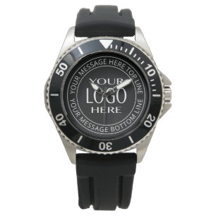 Montre Votre propre logo et votre propre texte circulaire
