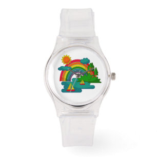 Montre Voyage en bateau sous les nuages du soleil et l'ar