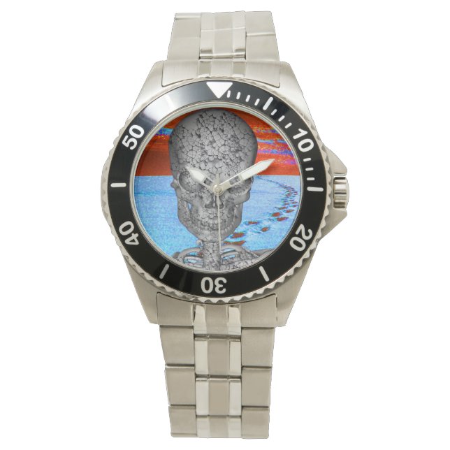 Montre Voyageur de temps de crâne (devant)