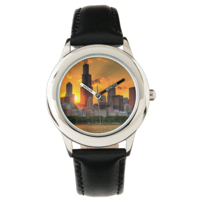 Montre Vue de l'horizon de Chicago depuis Adler (devant)