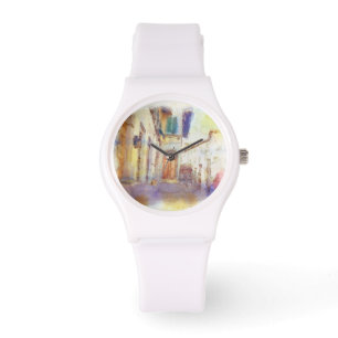 Montre Vues de Florence en aquarelle artistique
