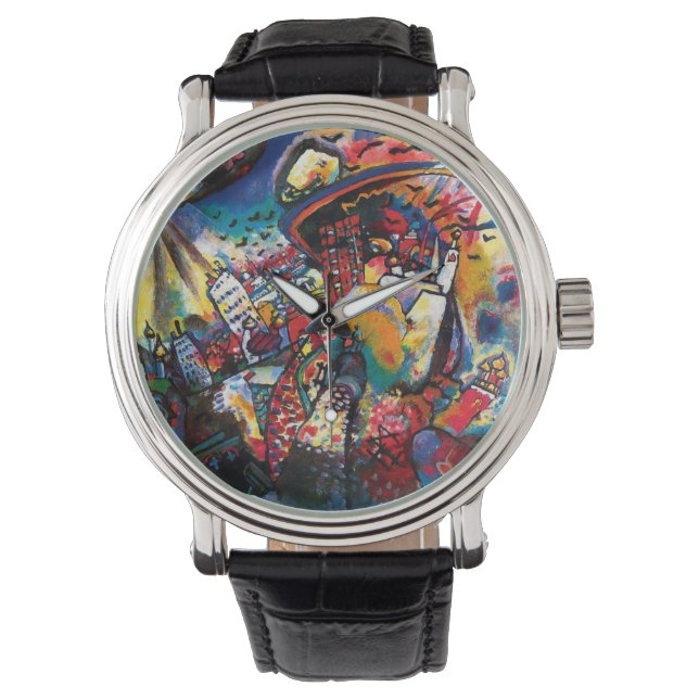 Montre Wassily Kandinsky - Art Abstrait Cityscape de Mosc (devant)