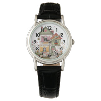 Montre Water Resistant Watch with Leather Band