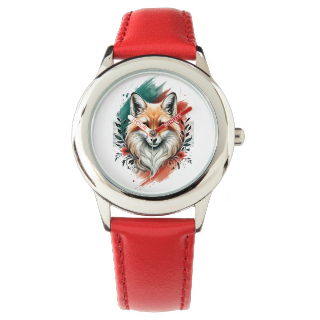Montre Watercolor Art - Elegant Mystic Fox eWatch (devant)