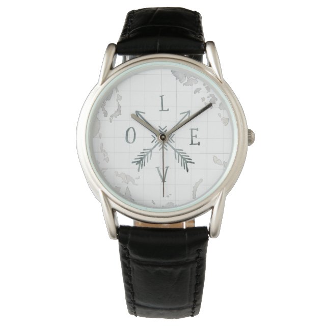 Montre Watercolor Wanderlust Adventure III | Amour (devant)