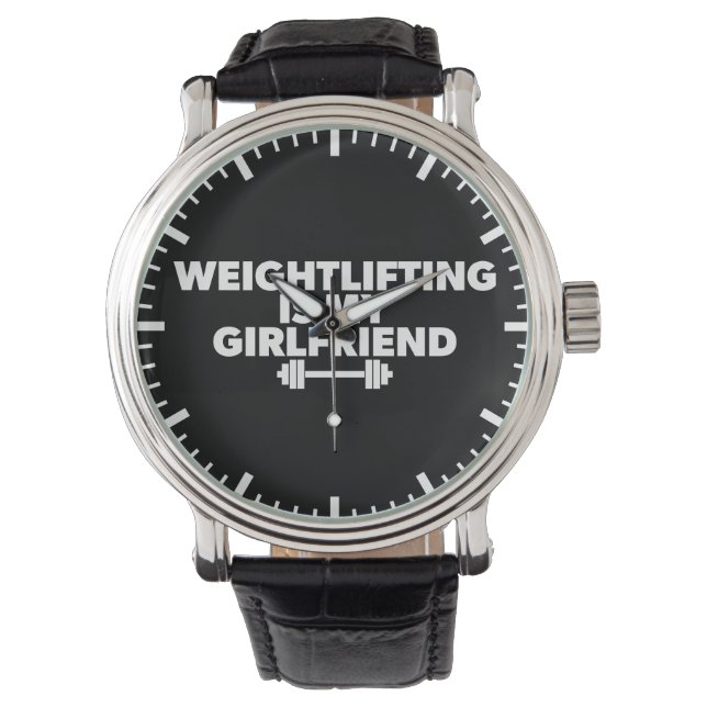 Montre Weightlifting Is My Girfriend - Entraînement amusa (devant)