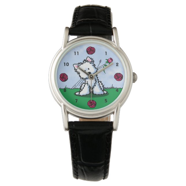 Montre Westie Terrier Watch (devant)