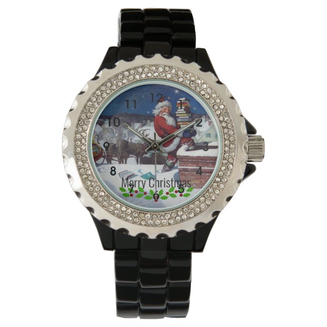 Montre Weyeth - Père Noël livre des livres pour Noël (devant)