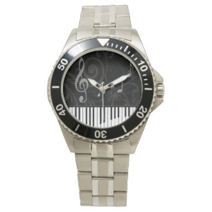 Montre Whimsical piano and musical notes