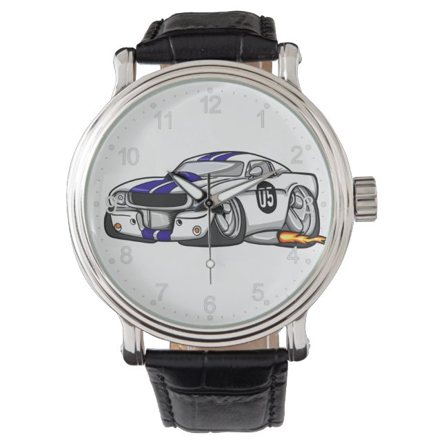 Montre White muscle cartoon (devant)