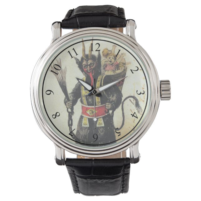 Montre Wicked Krampus Scary Demon Holiday Christmas Xmas (devant)
