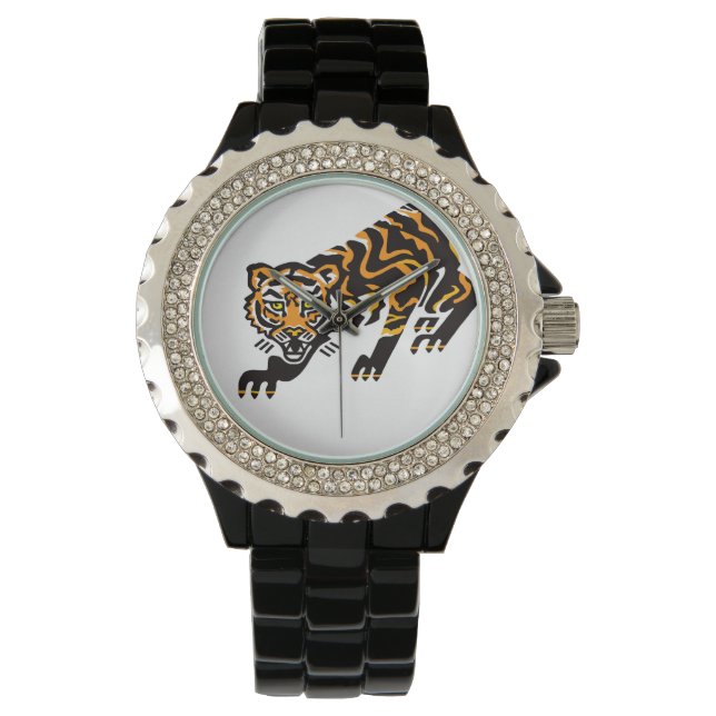 Montre Widcat graphique - TIGER - Animal en voie de dispa (devant)