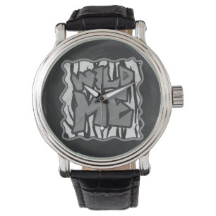 Montre Wild Me Tiger noir et blanc