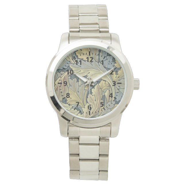 Montre William Morris Acanthus Feuille Floral Art Nouveau (devant)