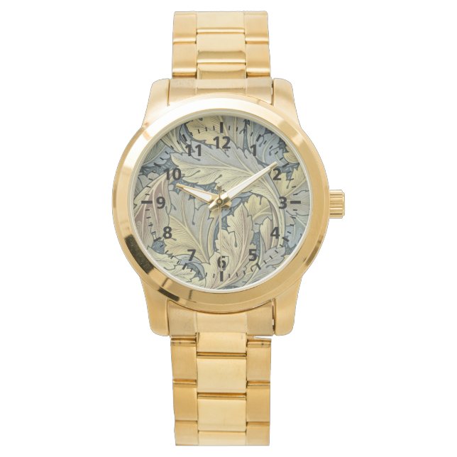 Montre William Morris Acanthus Feuille Floral Art Nouveau (devant)