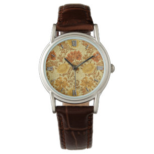 Montre William Morris Chrysanthemums, Or de la moutarde