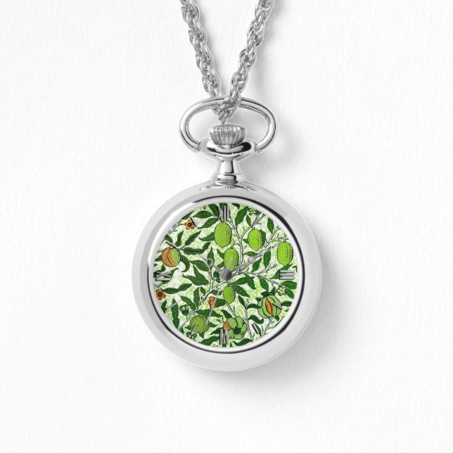 Montre William Morris Fruit exotique, Vert citron vert (Recto)