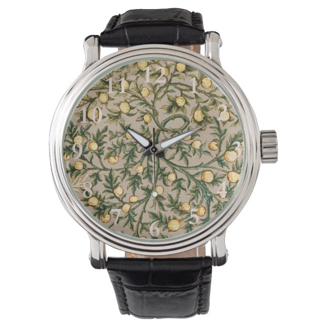 Montre William Morris Fruit Floral Jardin Fleur Classique (devant)