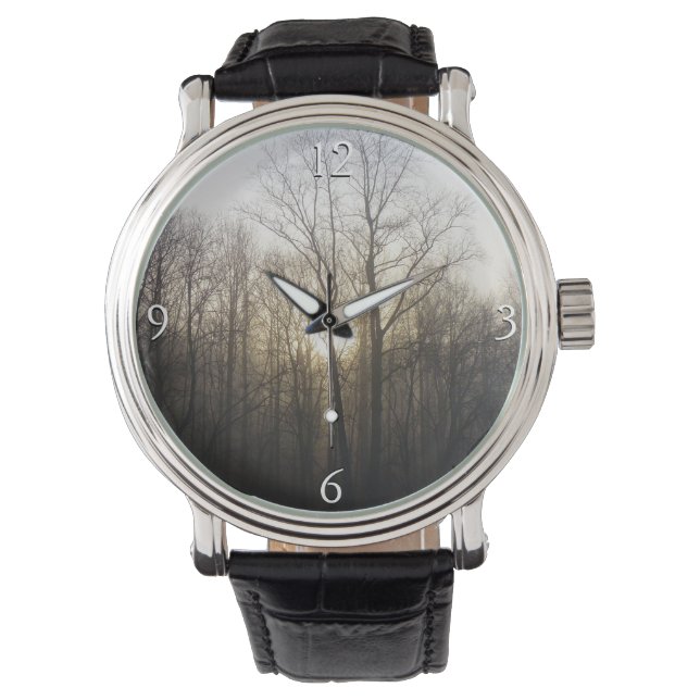 Montre Winter Fog Sunrise Nature Photographie (devant)