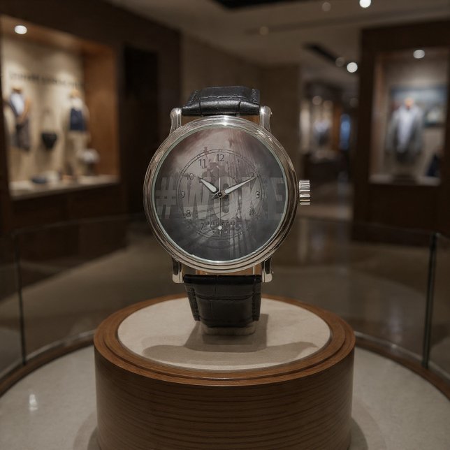 Montre #WOKE (rouge, noir, gris) (Créateur téléchargé)