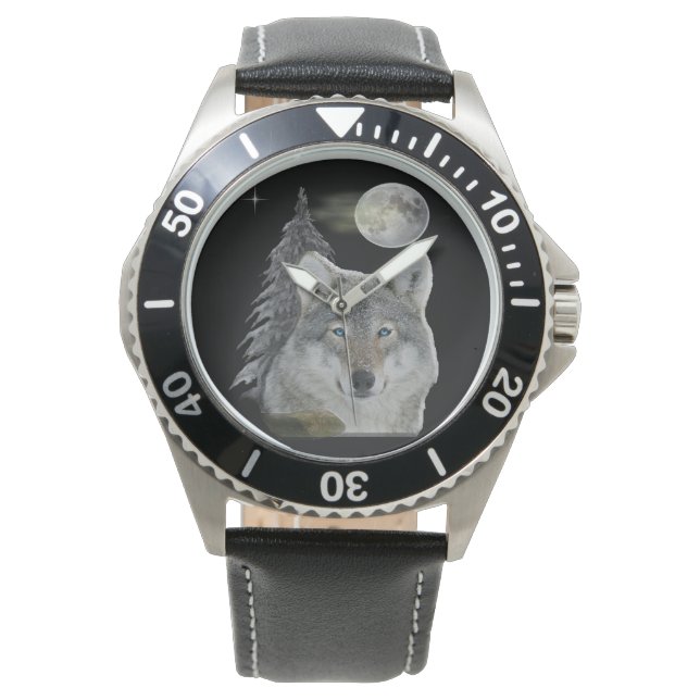 Montre Wolf at Night (devant)