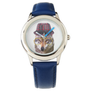 Montre Wolf mignon et drôle garçon animal enfants