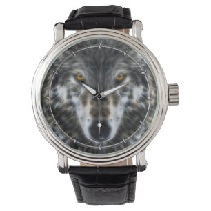Montre Wolf Portrait graphique inspiré