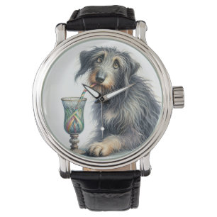 Montre Wolfhound irlandais avec soda