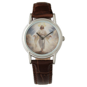 Montre Womens Classic Montre-Jésus en Cuir