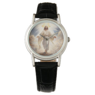Montre Womens Classic Montre-Jésus en Cuir